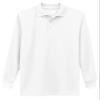 Galaxy by Harvic Boys Long Sleeve Polo Shirts White view 1