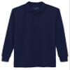 Galaxy by Harvic Boys Long Sleeve Polo Shirts Navy view 1