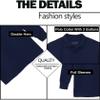 Galaxy by Harvic Boys Long Sleeve Polo Shirts Navy view 3