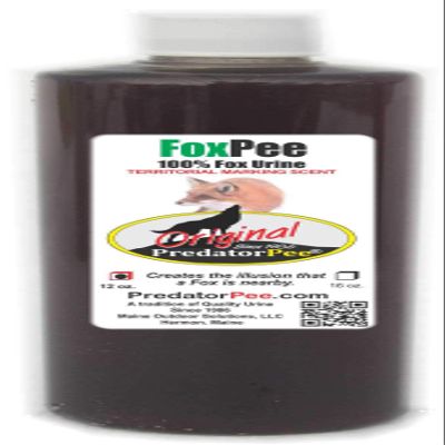 PredatorPee 100% Fox Urine - Territorial Marking Scent - Creates Illusion That Fox is Nearby - 12 oz