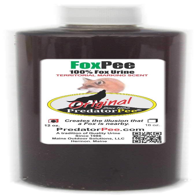 PredatorPee 100% Fox Urine - Territorial Marking Scent - Creates Illusion That Fox is Nearby - 12 oz