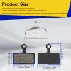 AHL Bicycle Semi-Metallic Disc Brake Pads for Shimano XTR M985 2011 M988 Deore XT M785 SLX M666 M675 Deore M615 Alfine S700 MTB Bike (1 Pair) view 2