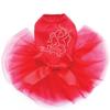 Cupid #2 - Bling Rhinestone Heart Valentine Dog Tutu Dress, 4XL Red view 1