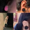 MoDTanOiz - Flesh tunnels 0 Gauge Gauges 0g 8mm Ear Plugs Plug Weight Flesh Tunnels Tunnel Streching Ears Double Flare 2g 00g 0 00 1/2 Steel Stone Wood Earrings Silicone Men Women White 0g 8mm view 2