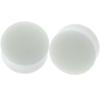 MoDTanOiz - Flesh tunnels 0 Gauge Gauges 0g 8mm Ear Plugs Plug Weight Flesh Tunnels Tunnel Streching Ears Double Flare 2g 00g 0 00 1/2 Steel Stone Wood Earrings Silicone Men Women White 0g 8mm view 3