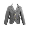 HBDesign Boys'2 Piece 2 Button Thick Stripe Slim Fit Casual Suite Gray view 2