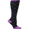 Nurse Mates Women's Calf Socks | 12-14 mmHg Compression | Comfort Support | 1 Pair | Bright Dots view 1