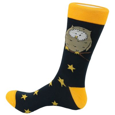 FineFit Man Cave Trouser Socks - One Size, Owl