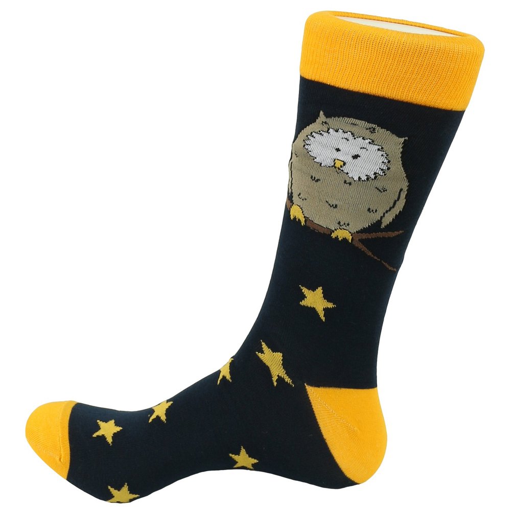 FineFit Man Cave Trouser Socks - One Size, Owl