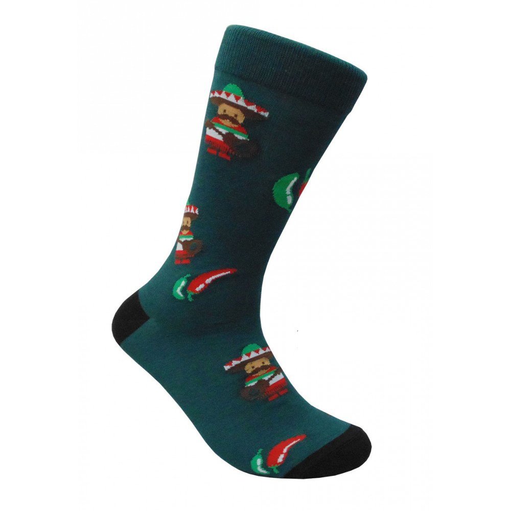 FineFit Man Cave Trouser Socks - One Size, picy Chili's