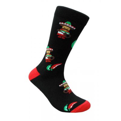 FineFit Man Cave Trouser Socks - One Size, picy Chili's_2