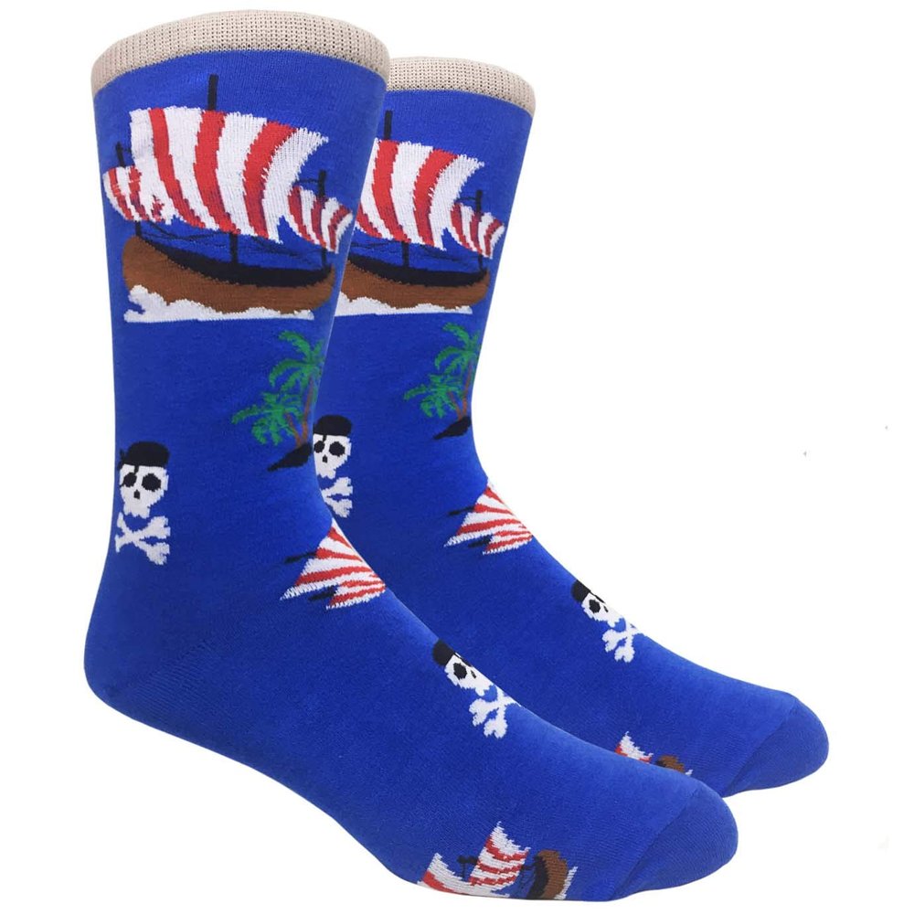 FineFit Man Cave Trouser Socks - One Size, Ahoy Matey