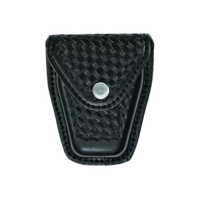 Hero's Pride AirTek Single Handcuff Case, Law Enforcement On-Duty Belt Carry, Basket Weave Finish, Nickel Snap