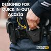 Hero's Pride AirTek Single Handcuff Case, Law Enforcement On-Duty Belt Carry, Basket Weave Finish, Nickel Snap view 2