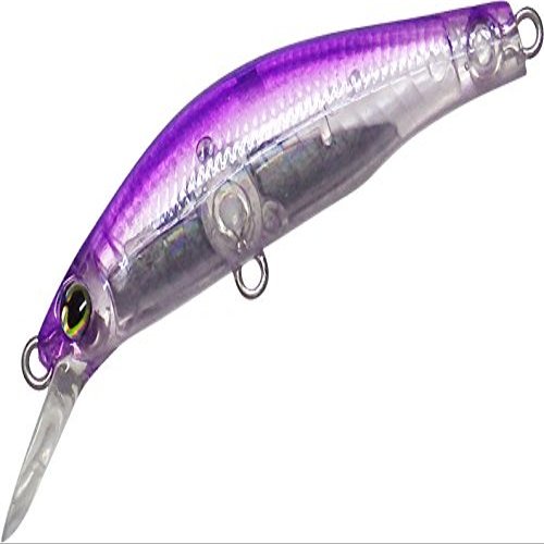 Halcyon System Minnow Raven 50US 06 CH-PUGL Lure, Purple Back Clear Berry Clear Holo