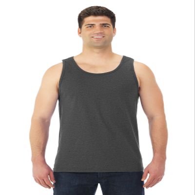 Fruit of the Loom Adult 5 oz. HD Cotton Tank S BLACK HEATHER