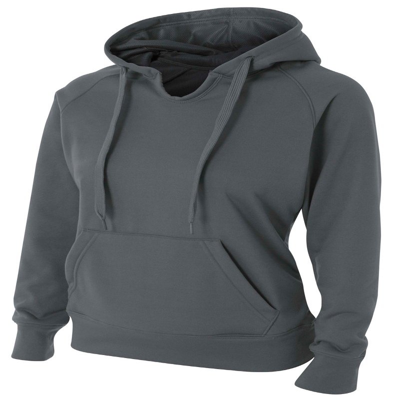 A4 Womens Tech Fleece Hoodie, XL, Graphite