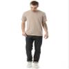 Alternative mens The Keeper Henley Shirt, Vintage Stone, X-Small US view 4