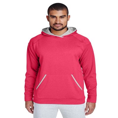 Team 365 Adult Excel Mlange Performance Fleece Hoodie S SP RD HT/ SP GRP