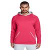 Team 365 Adult Excel Mlange Performance Fleece Hoodie S SP RD HT/ SP GRP view 1