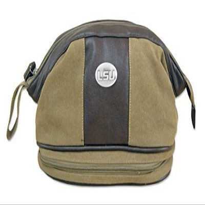 NCAA LSU Tigers Men's Canvas Concho Toiletry Bag, Khaki, One Size by ZEP-PRO