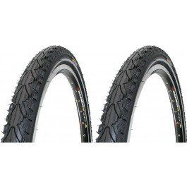 Kenda KAHN Bicycle Tyre Set, Black, 700 x 35C