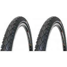 Kenda KAHN Bicycle Tyre Set, Black, 700 x 35C