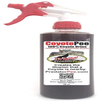 PredatorPee 100% Coyote Urine - Territorial Marking Scent - Creates Illusion That Coyote is Nearby - 16 oz