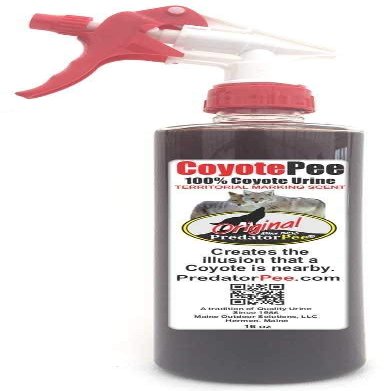 PredatorPee 100% Coyote Urine - Territorial Marking Scent - Creates Illusion That Coyote is Nearby - 16 oz