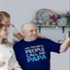 Tstars My Favorite People Call Me Papa Shirt Gifts for Dads Fathers Day Dad Grandpa Shirts for Men Small Blue view 3