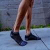 FUN TOES Mens Toe Socks Barefoot Running Lightweight -Value 6 Pairs Pack- Size 6-12 (2 Black-Orange/ 2 Black-Grey/ 2 Grey-Yellow) view 3