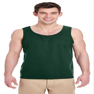 Gildan Adult Heavy Cotton Tank,FOREST GREEN,M