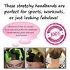 Headbands Wide No Slip Moisture Wicking Hair Bands for Running, Exercise, Fashion, Accessories Set of 5 Southwest view 2