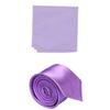 3 Pcs Vest + Tie + Hankie Lavender Fashion Men's Formal Dress Suit Slim Tuxedo Waistcoat Coat (X-Small) view 3
