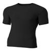 A4 Sportswear Black Adult Large Short Sleeve Compression view 1