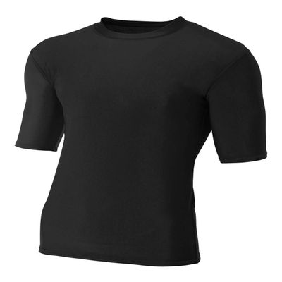 A4 Sportswear Black Adult Medium Half Sleeve Compression