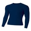 A4 Sportswear Navy Blue Adult 3XL Long Sleeve Compression view 1