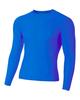 A4 Sportswear Royal Blue Adult Small Long Sleeve Compression view 1