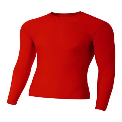 A4 Sportswear Red Adult Medium Long Sleeve Compression