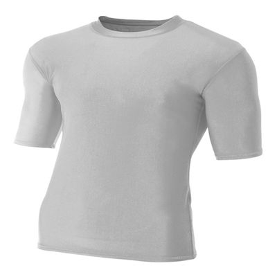 A4 Sportswear Silver Adult 2XL Half Sleeve Compression
