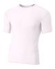 A4 Sportswear White Adult 2XL Short Sleeve Compression view 1