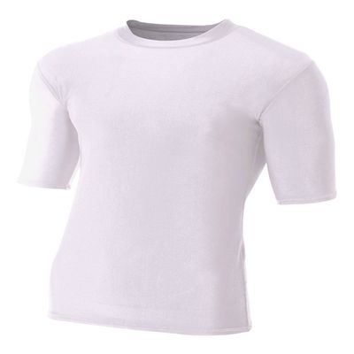 A4 Sportswear White Adult Small Half Sleeve Compression