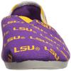 FOCO LSU Tigers NCAA Womens Stripe Canvas Shoes - S view 2