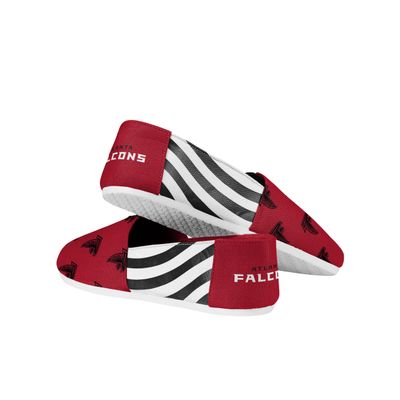 FOCO Atlanta Falcons NFL Womens Stripe Canvas Shoes - S