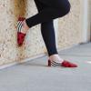 FOCO Atlanta Falcons NFL Womens Stripe Canvas Shoes - S view 4