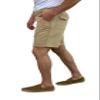 short fin Men's Linen Walking Shorts (Size 30, Khaki L8001) view 3