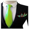 FOMANN Mens Skinny Ties Solid Woven Necktie 2.75 Inch (Lime) view 2