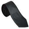 FOMANN Mens Skinny Ties Solid Woven Necktie 2.75 Inch (Black) view 2