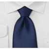 FOMANN Mens Skinny Ties Solid Woven Necktie 2.75 Inch (Navy Blue) view 2