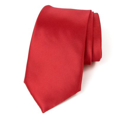 FOMANN Mens Skinny Ties Solid Woven Necktie 2.75 Inch (Red)